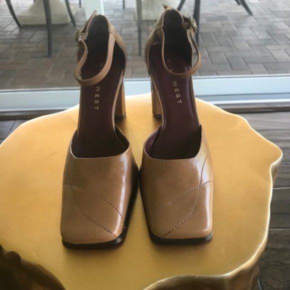 Nine West thick heeled square toe - Picture 3 of 5